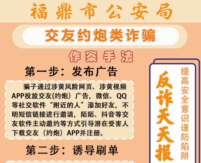 反詐天天報|交友約炮類詐騙